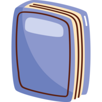 lila Text Buch Bibliothek isoliert Symbol png