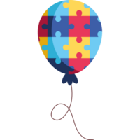 Puzzle Ballon Helium schwebend Symbol png