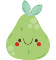 kawaii pear design  png