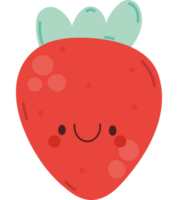 kawaii strawberry design  png
