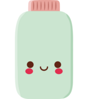 smiling drink bottle design  png