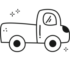 main tiré un camion plus de blanc png