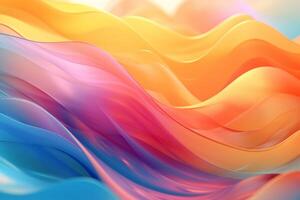 abstract rainbow glasses wave background. Data transfer concept Fantastic wallpaper, photo