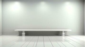 minimalist white interior background, real photography smooth lighting AI generative photo