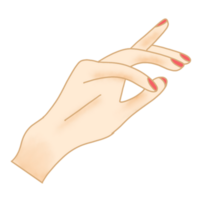 ilustração de gesto de mão png