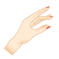 ilustración de gesto de mano png