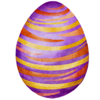 Páscoa ovo roxa watercoor png