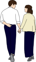 couple tenir main chaque autre png