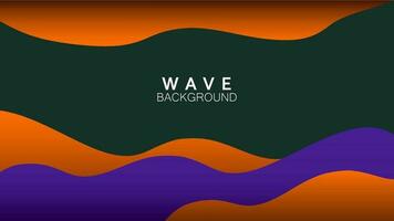 Template abstract style wave and dynamic simple background to company vector