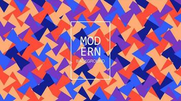 Blue and orange color pattern geometry abstract background design. vector illustration. dynamic and modern style.