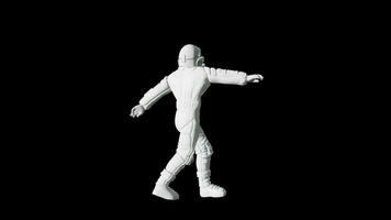 Astronaut Dance with Alpha Channel video
