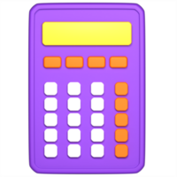 3d representación de calculadora png