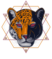 wütend Jaguar Leopard Maskottchen Esport Logo png