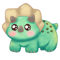 Cute Triceratops Dinosaur png