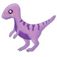 adorable dinosaure vélociraptor png