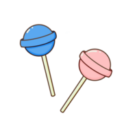 Twin Blue and Pink Lollipop png