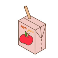 manzana jugo caja png