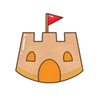 Cute Small Sand Castle png