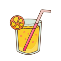 Orange Juice in Glass png