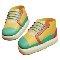 3d zapatillas icono ilustración png