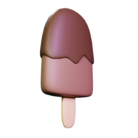 3d Render Ice Cream Icon Illustration png
