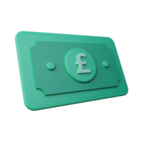 3d Render Pound Icon Illustration png