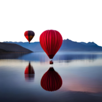 caliente aire globos a la deriva a través de el cielo png