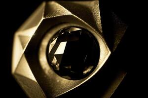 A Black And White Photo Of A Diamond.