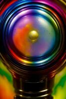 A Close Up Of A Colorful Object On A Table. AI Generated photo