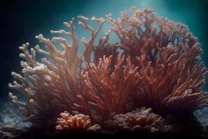 A Close Up Of Some Corals In The Water. AI Generated photo