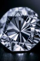 A Close Up Of A Diamond On A Table. AI Generated photo