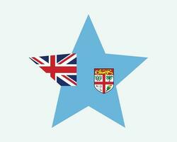 Fiji estrella bandera vector