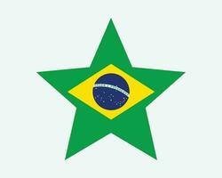 Brasil estrella bandera vector