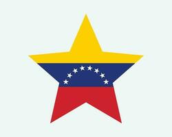 Venezuela estrella bandera vector