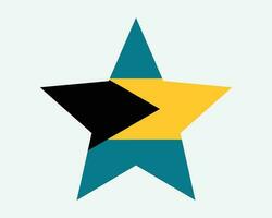 Bahamas Star Flag vector
