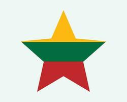 Lithuania Star Flag vector