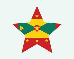 Granada estrella bandera vector