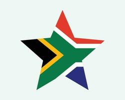 South Africa Star Flag vector