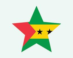 Sao Tome and Principe Star Flag vector