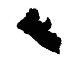 Liberia país mapa vector