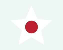 Japón estrella bandera vector