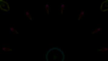abstract background with neon lines animated video