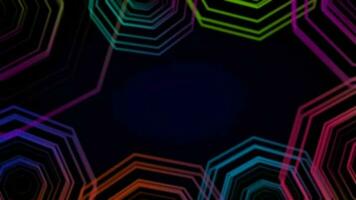 abstract background with neon lines animated video