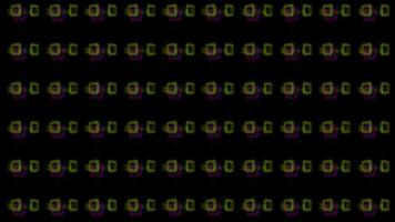 Abstract neon squares. Pattern modern with neon lines animated. video