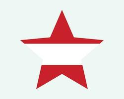 Austria estrella bandera vector