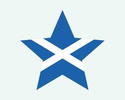 Escocia estrella bandera vector