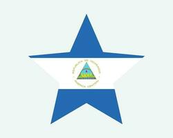 Nicaragua Star Flag vector