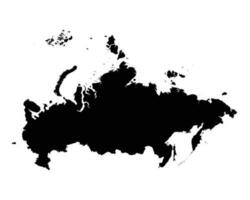 Rusia país mapa vector