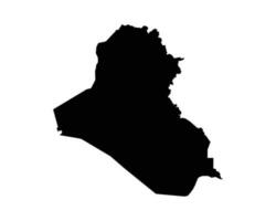 Irak país mapa vector