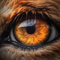 a hyper realistic photo of alpha lion eye, ultra instinc, hyper realistic Generated by AI